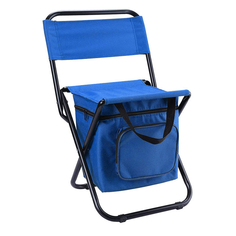 Portable Folding Camping Chair with Cooler Bag